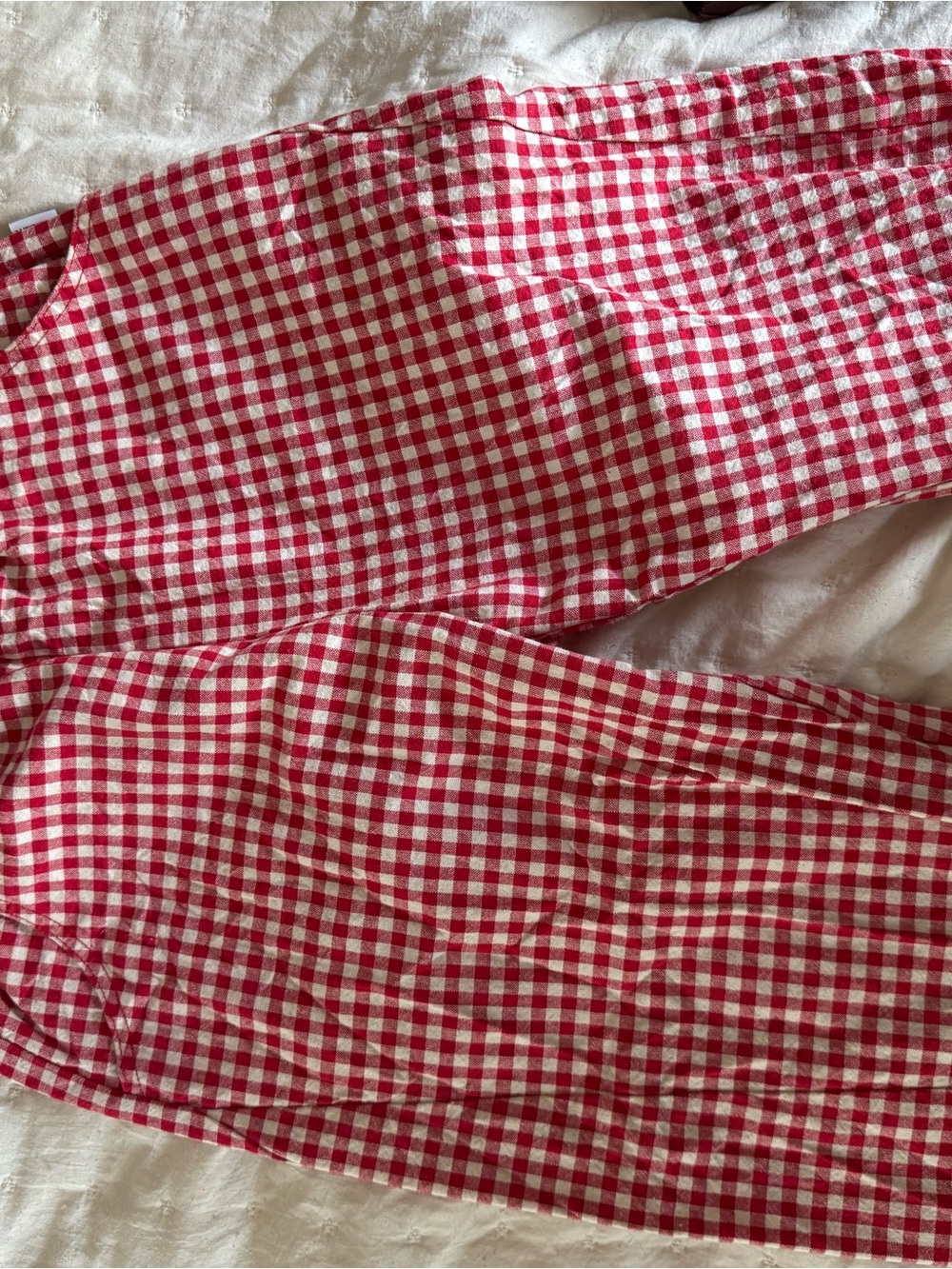 Le Bon Shoppe Red Gingham Arc Pants - Picture 2 of 3